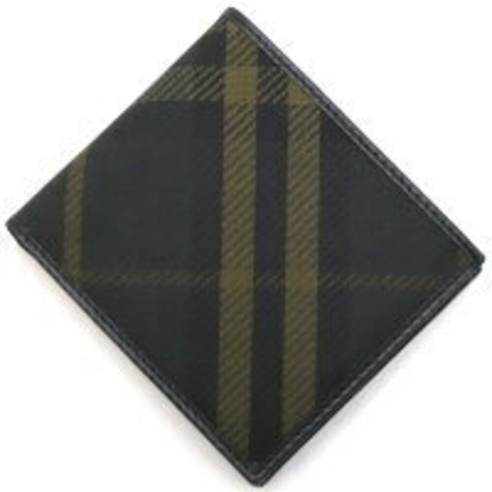 Burberry CC Bifold Wallet Jacquard Shadow Black Green